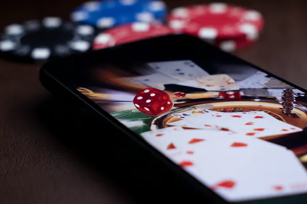 A glamorous woman holding casino chips in a neon-lit environment, representing the premium online casino atmosphere of 1XBEF.